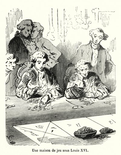 A Gambling House under Louis XVI by French School