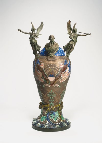 Urn commemorating the centennial of American independence, c.1876 by French School