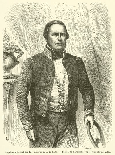 Urquiza, President of the United Provinces of the Rio de la Plata by French School
