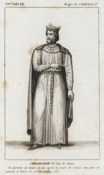 6th Century, Reign of Childebert I, Childebert I, King of Paris by French School