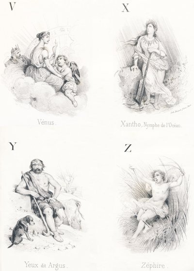 Venus, Xantho, Eyes, Zephire by French School