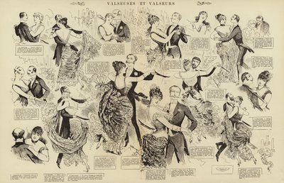 Waltzers and Waltzing Couples by French School