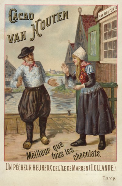 Van Houton Chocolate - Dutch Couple by French School