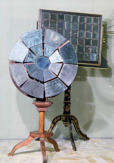 Variable focus mirror designed by Jacques Alexandre Cesar Charles and used by Georges Louis Leclerc Comte de Buffon in his experiments on the fusion of lead by French School