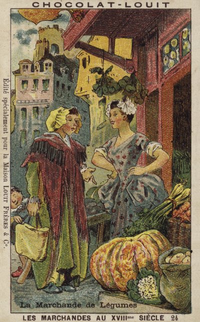 Vegetable Seller by French School