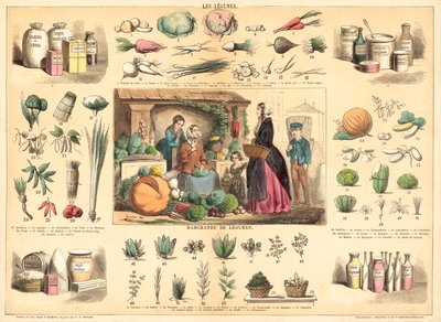 Vegetables by French School