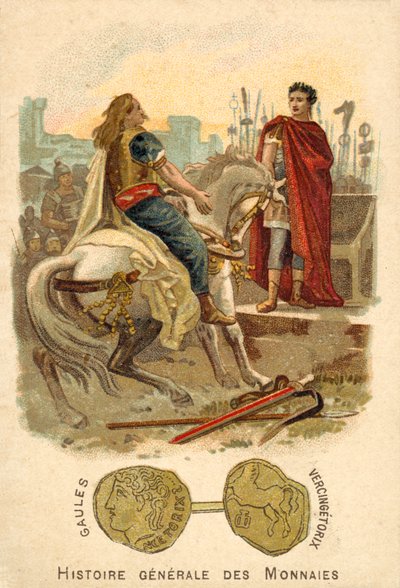 Vercingetorix Submitting to Julius Caesar, 52 BC by French School