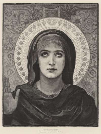 Virgin Consolatrix, at the Luxembourg Palace by French School