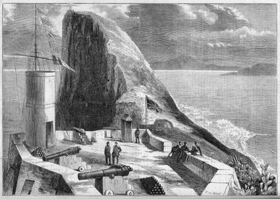 View of Gibraltar taken from the Signal Tower by French School