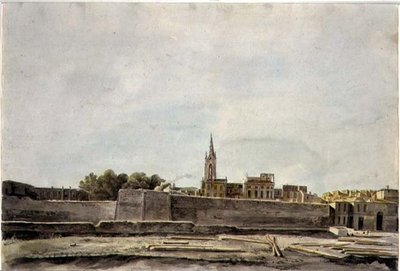View of a Townscape in Southern France, c.1800 by French School