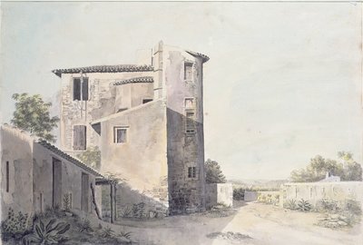 View of a Village in Southern France, c.1800 by French School