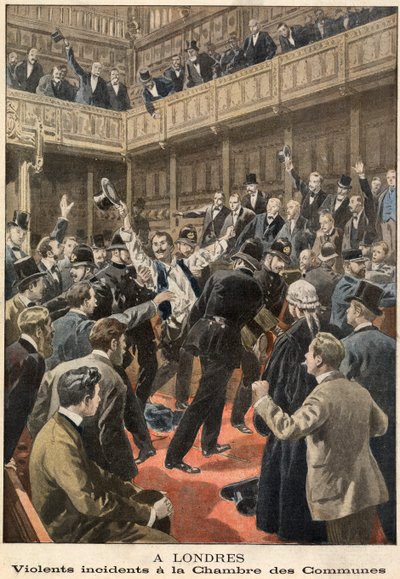 Violent incidents in the House of Commons by French School