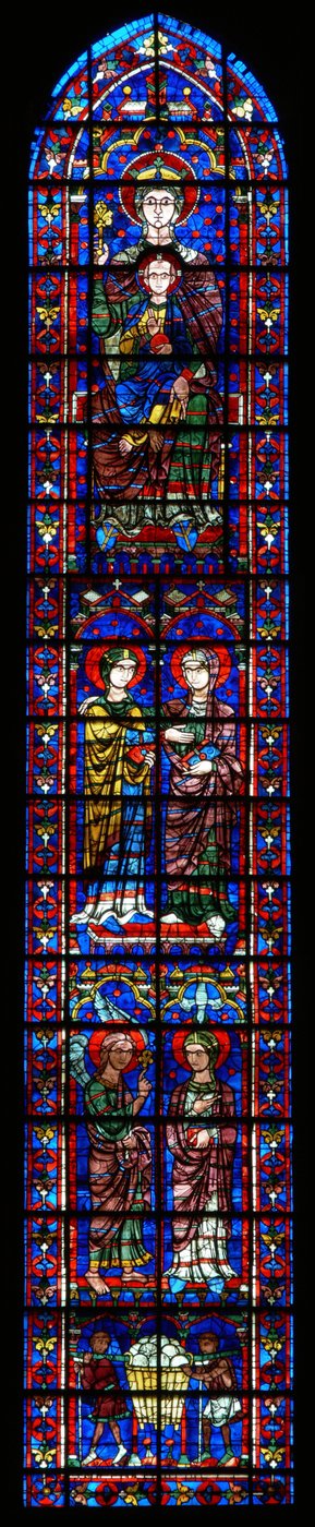 Virgin and Child, the Visitation, the Annunciation and donor figures by French School