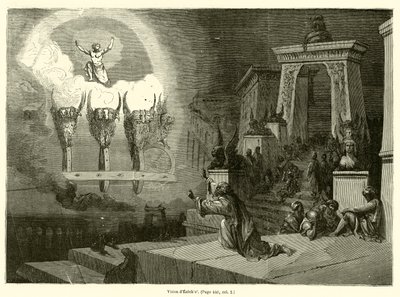 Vision of Ezekiel by French School