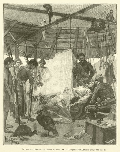Journey to the Indian Territory of Guyana (engraving) by French School