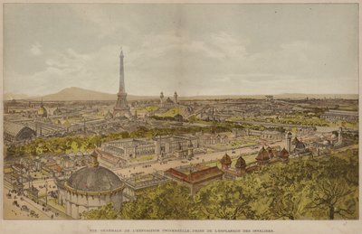 General View of the Universal Exposition, Taken from the Esplanade des Invalides by French School