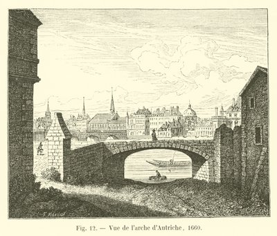 View of the Arch of Austria, 1660 by French School