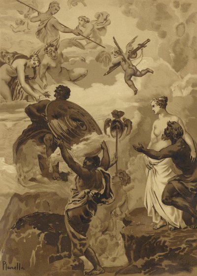 Vulcan Giving Venus the Arms He Had Forged for Aeneas by French School