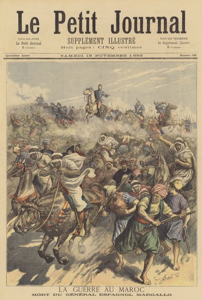 War in Morocco by French School