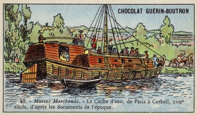 Water coach from Paris to Corbeil by French School
