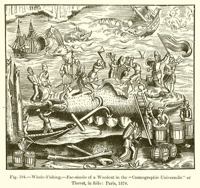 Whale Fishing by French School