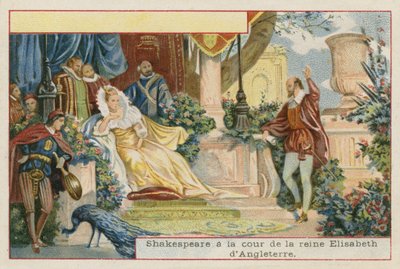 William Shakespeare at the Court of Queen Elizabeth I of England by French School