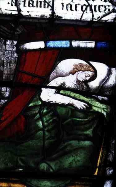Window depicting Scenes from the Legend of the Pilgrimage of St. James by French School