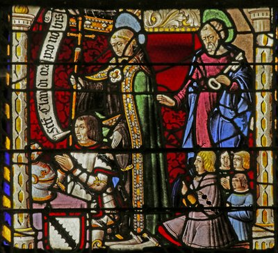 The Donors Claude de Crépy and sons with Saint Claude and Saint Peter by French School