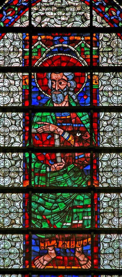 Window w109 depicting an Apostle by French School