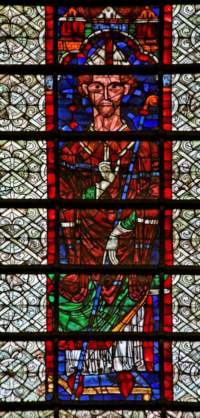 Window w109 depicting an Archbishop by French School
