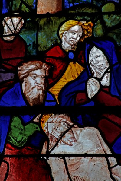 Window depicting Joseph of Arimathea at the Deposition by French School