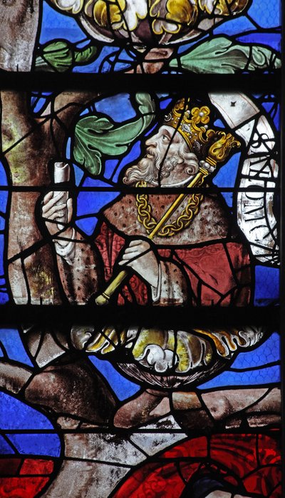 Window depicting King Solomon on the Tree of Jesse by French School