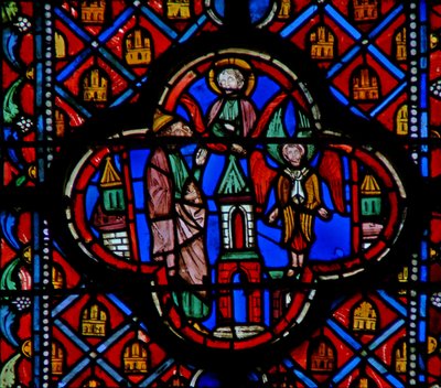 The Vision of Ezekiel with a Cherubim by French School