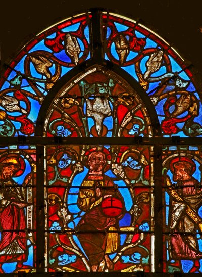 Christ with the Holy Spirit, Isaac and Manasses by French School