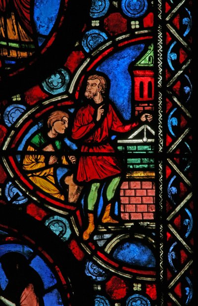 Scene from the Life of St Martin (Window W1) by French School