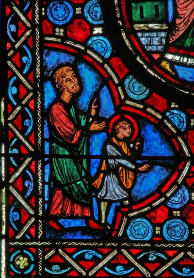 Scene from the Life of St Martin (Window W1) by French School