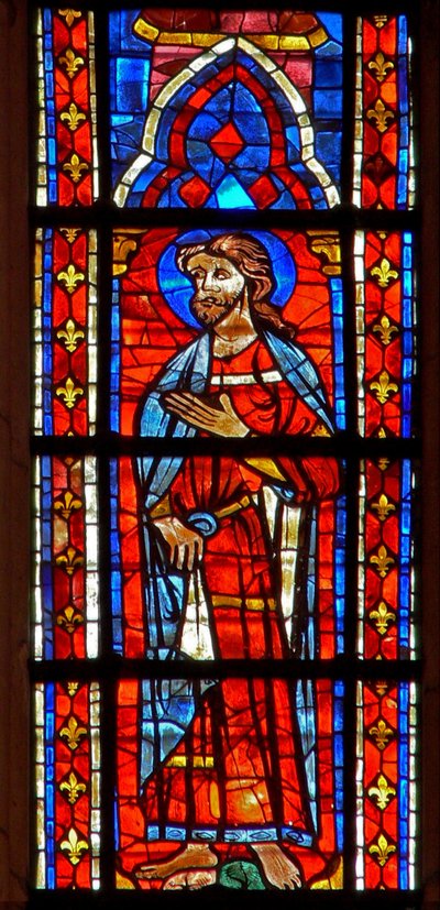 Window depicting an Apostle by French School