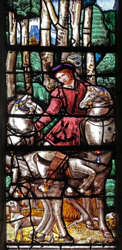 Window depicting St Hubert