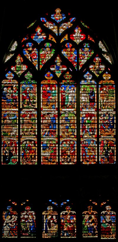 Scenes of the Prodigal Son story by French School