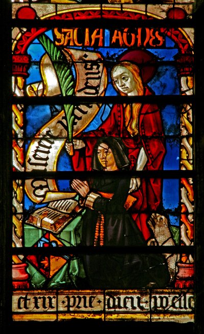 Donor - Agnes Bonjean with St Agnes by French School