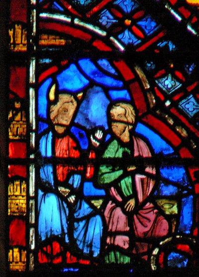 Moses and Aaron Seated by French School