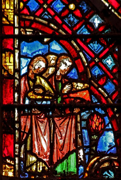 The Israelites are led by an angel by French School