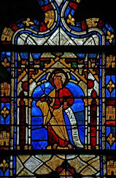 Window depicting St Simon by French School
