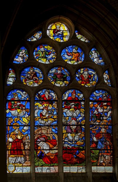 Window w3 depicting the Tree of Jesse by French School