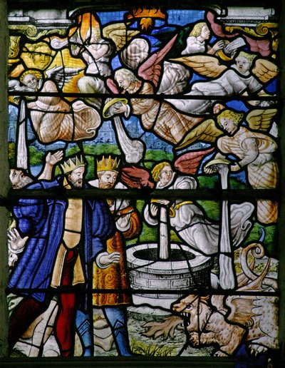 Window w5 depicting scenes from St John