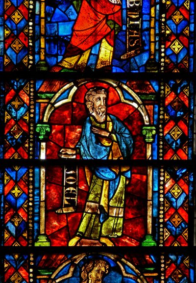 Window 7 depicting the prophet Joel on the Tree of Jesse by French School