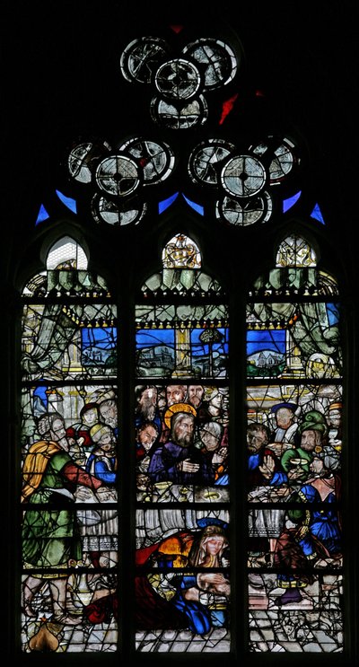 Window depicting the events at Simon