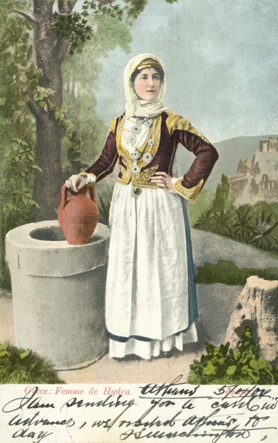 Woman from the island of Hydra, Greece by French School