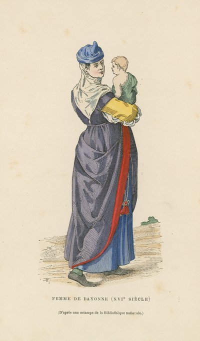 Woman of Bayonne, 16th Century by French School