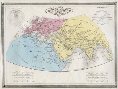 World known of the ancients - Plate extracted from 